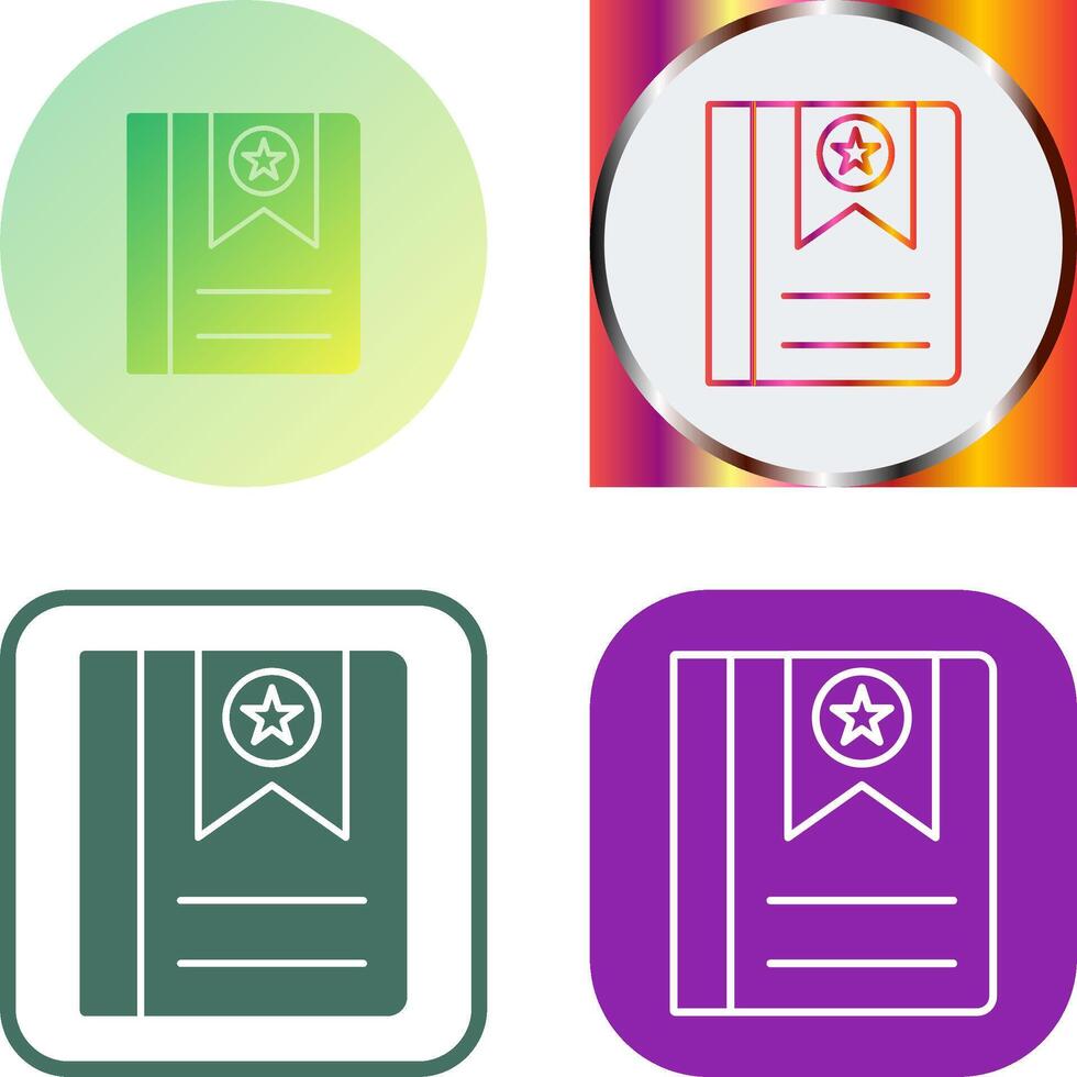 Bookmark Icon Design vector