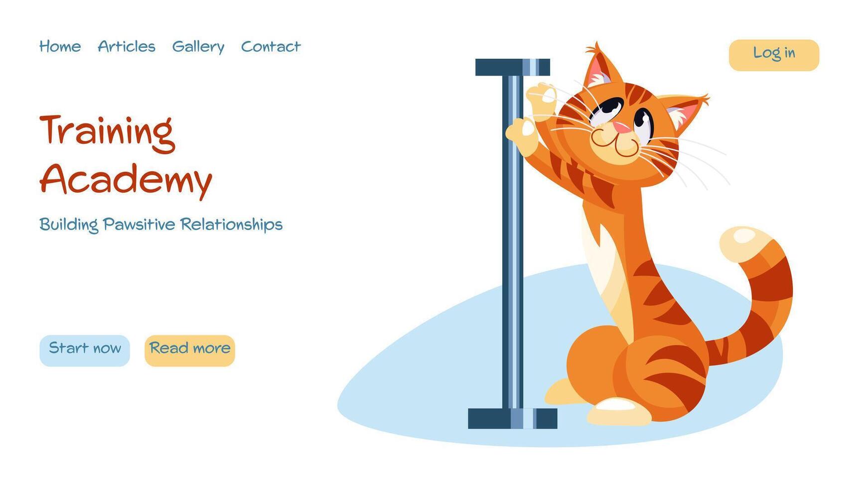 Training Academy Webpage vector