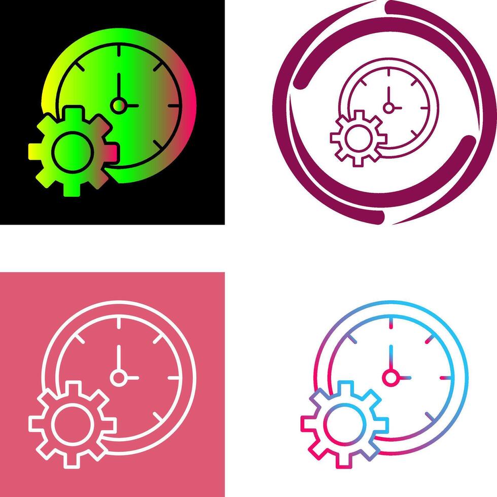 Time Setting Icon Design vector