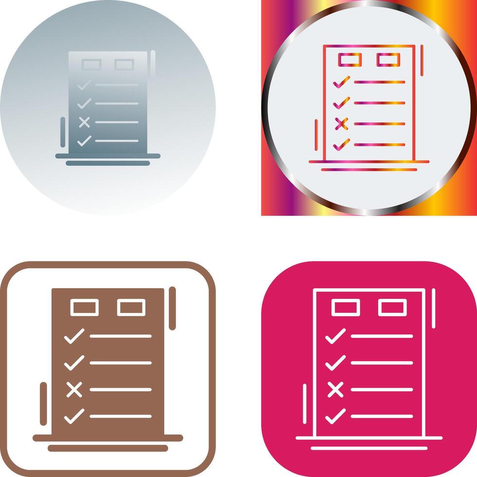 Today to Done CheckList Icon Design vector