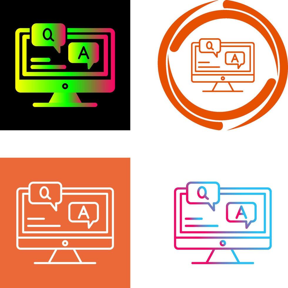 Faq Icon Design vector