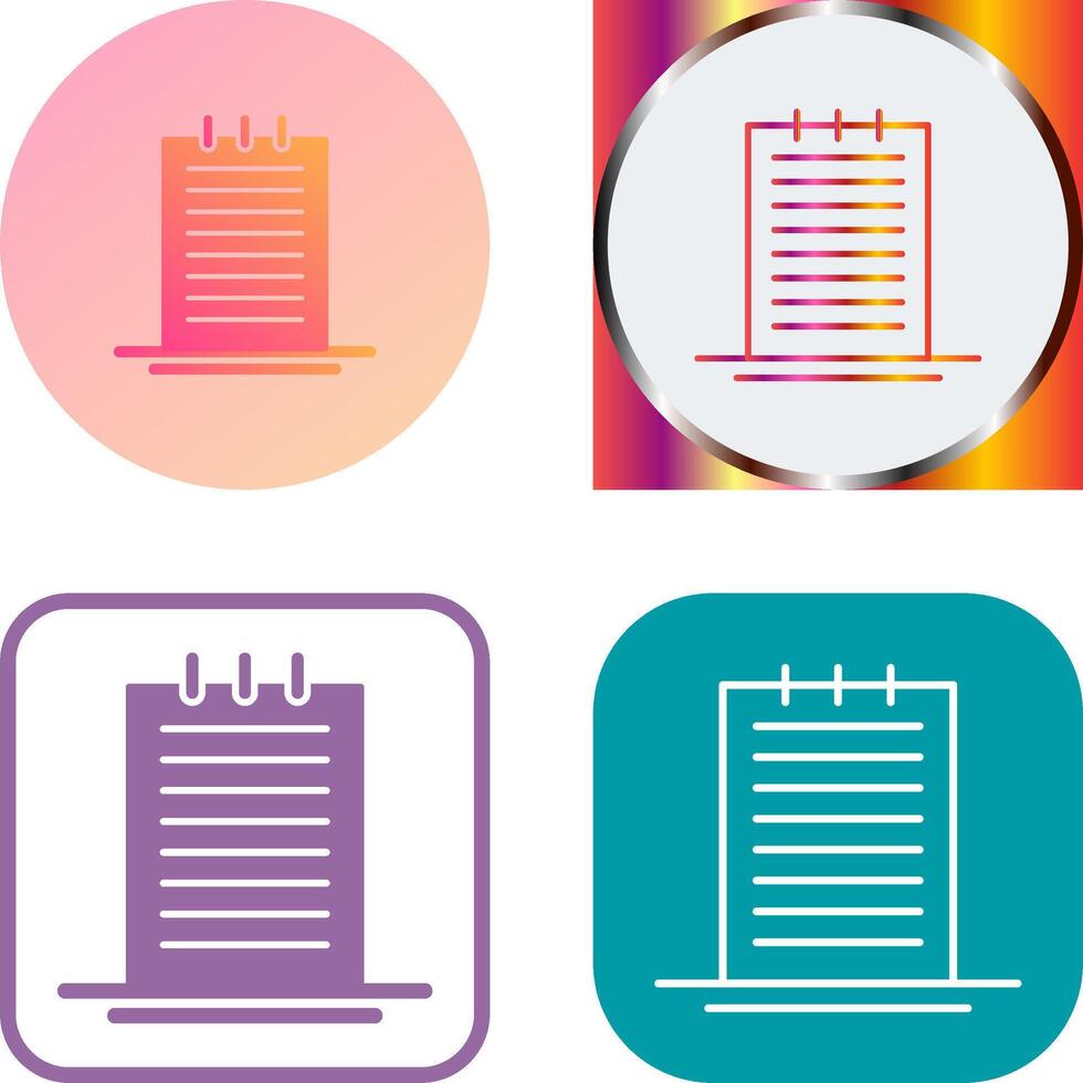 Notes Icon Design vector