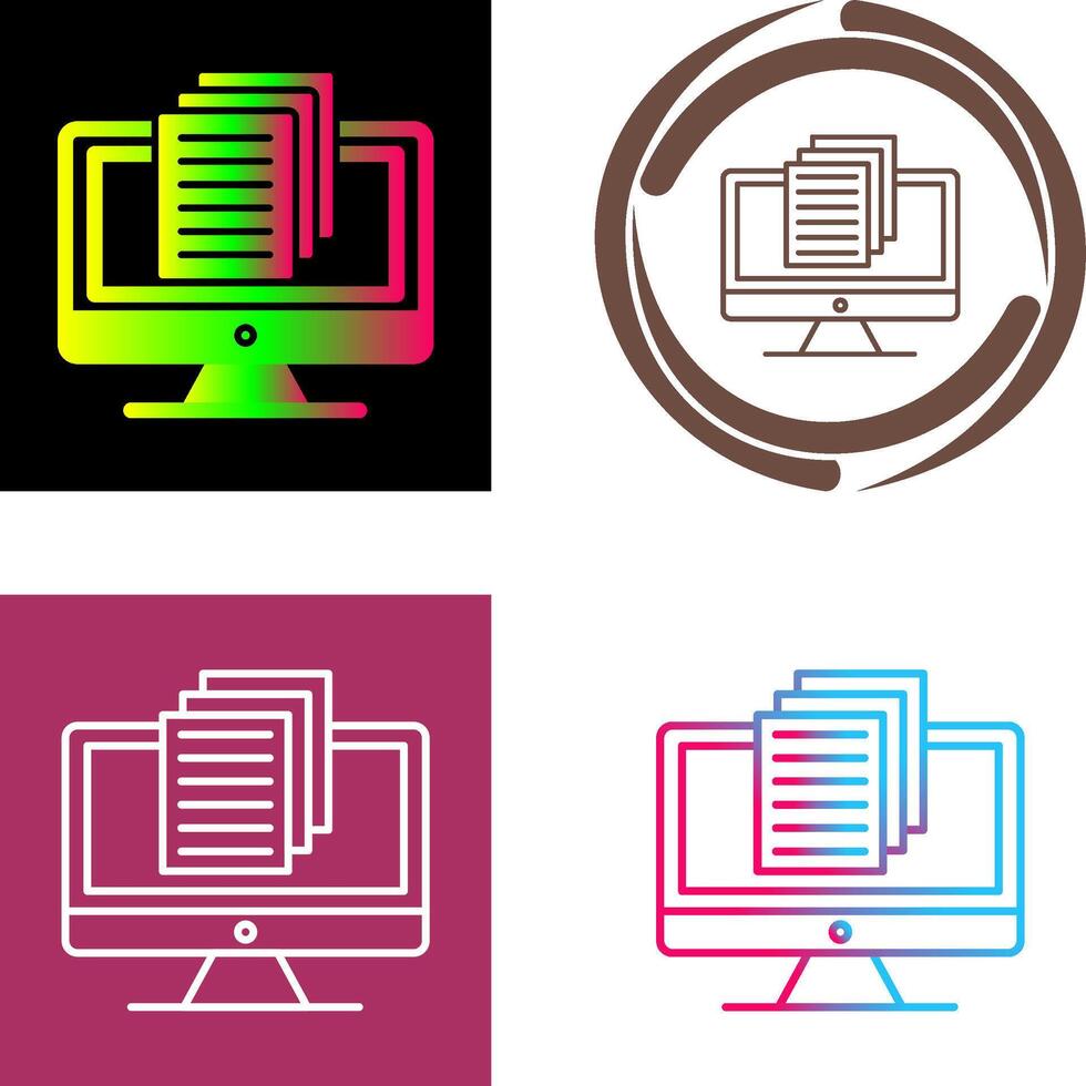 Document Icon Design vector