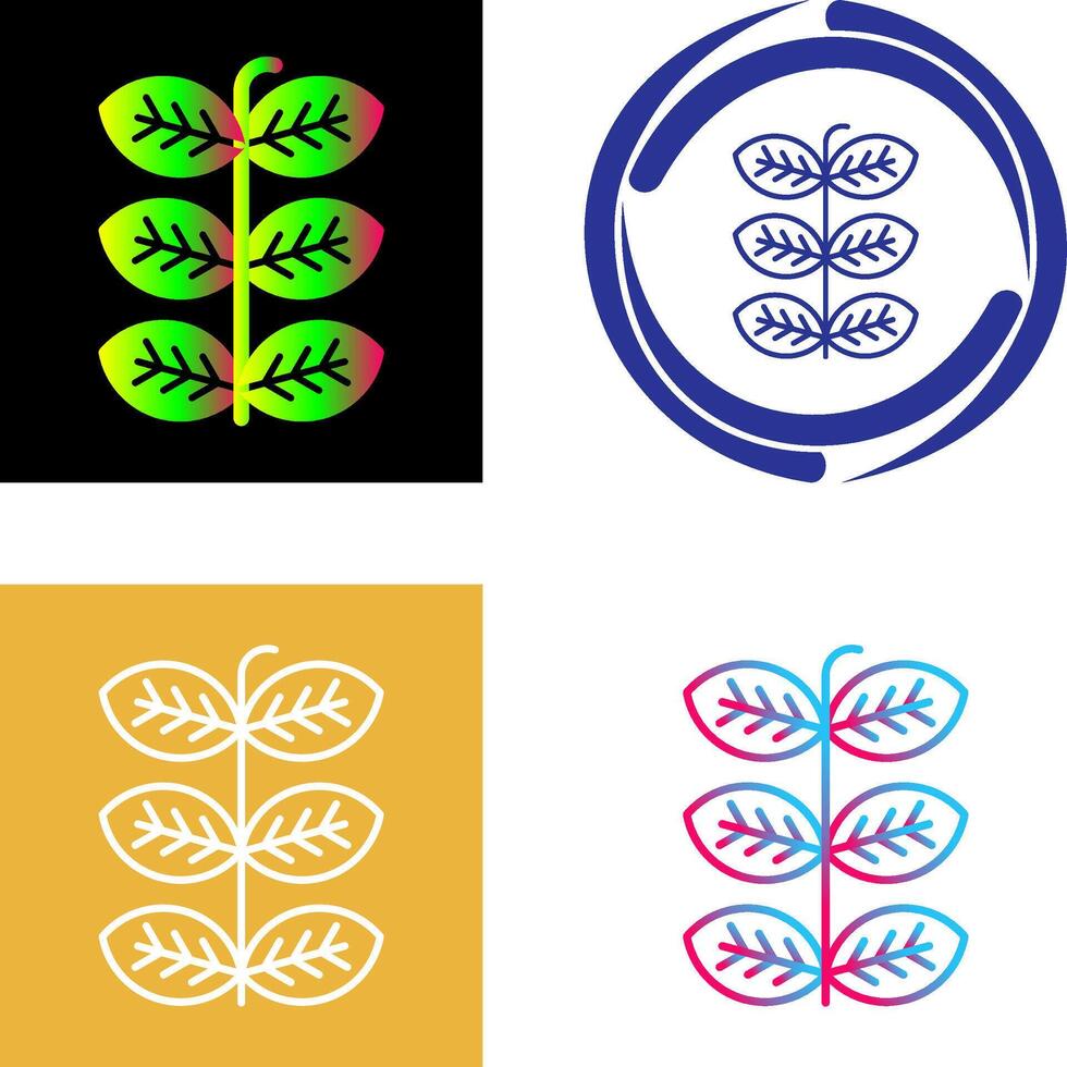 Tobacco Leafs Icon Design vector