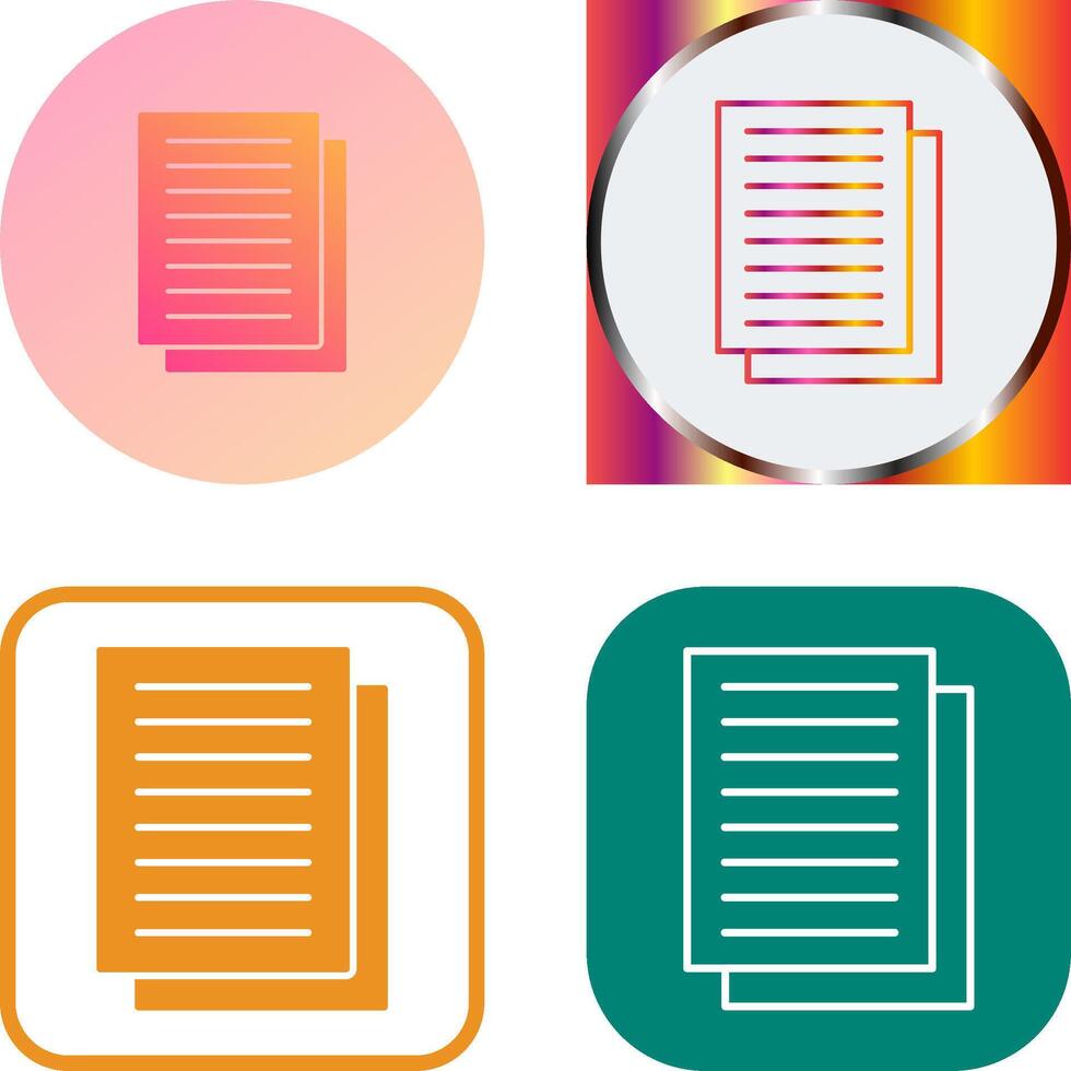 Document Icon Design vector