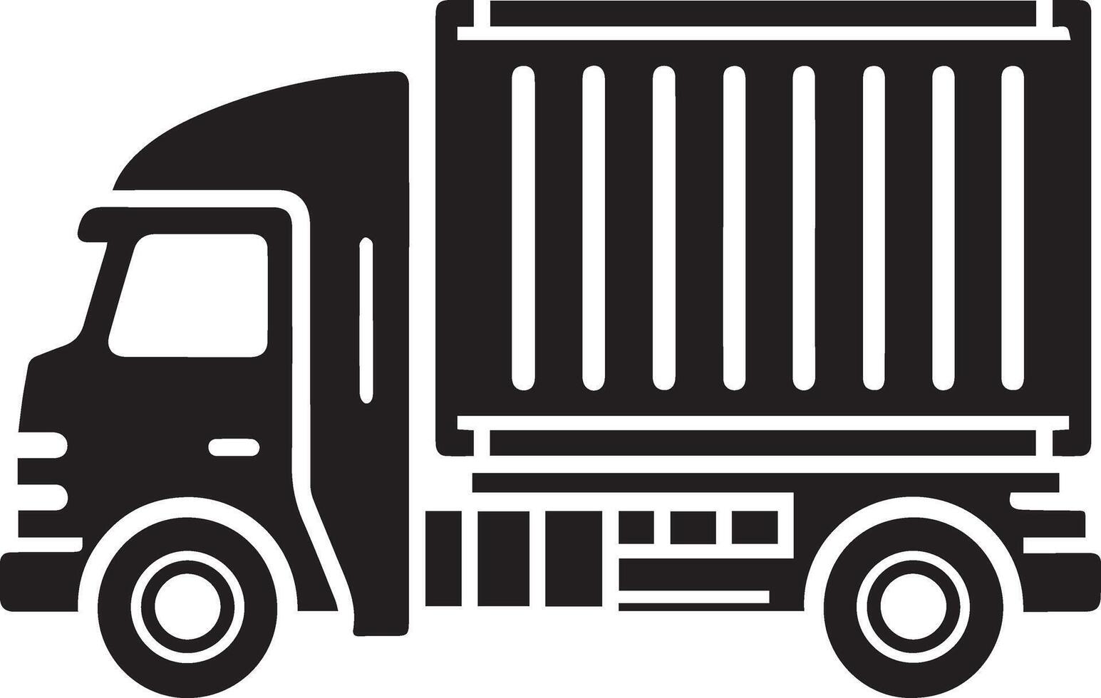 Silhouette of a Carry Van illustration with black Carry Van on white background, Carry Van isolated on white background vector
