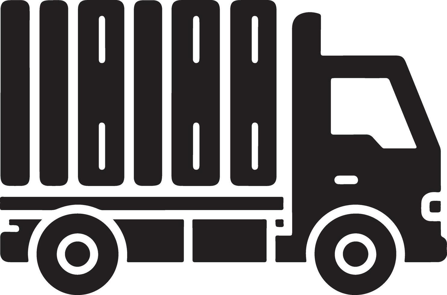 Silhouette of a Carry Van illustration with black Carry Van on white background, Carry Van isolated on white background vector
