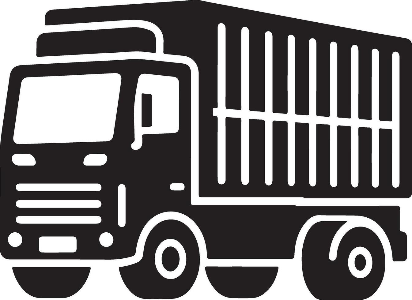 Silhouette of a Carry Van illustration with black Carry Van on white background, Carry Van isolated on white background vector