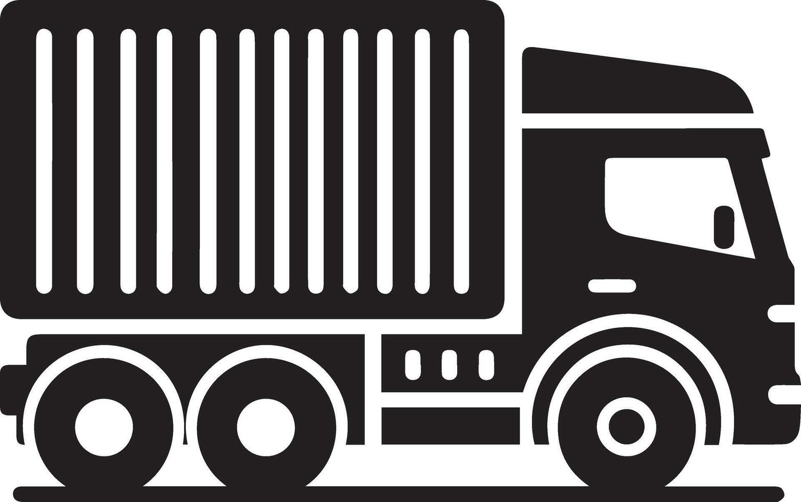 Silhouette of a Carry Van illustration with black Carry Van on white background, Carry Van isolated on white background vector