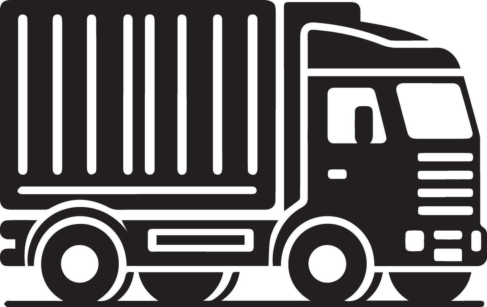 Silhouette of a Carry Van illustration with black Carry Van on white background, Carry Van isolated on white background vector