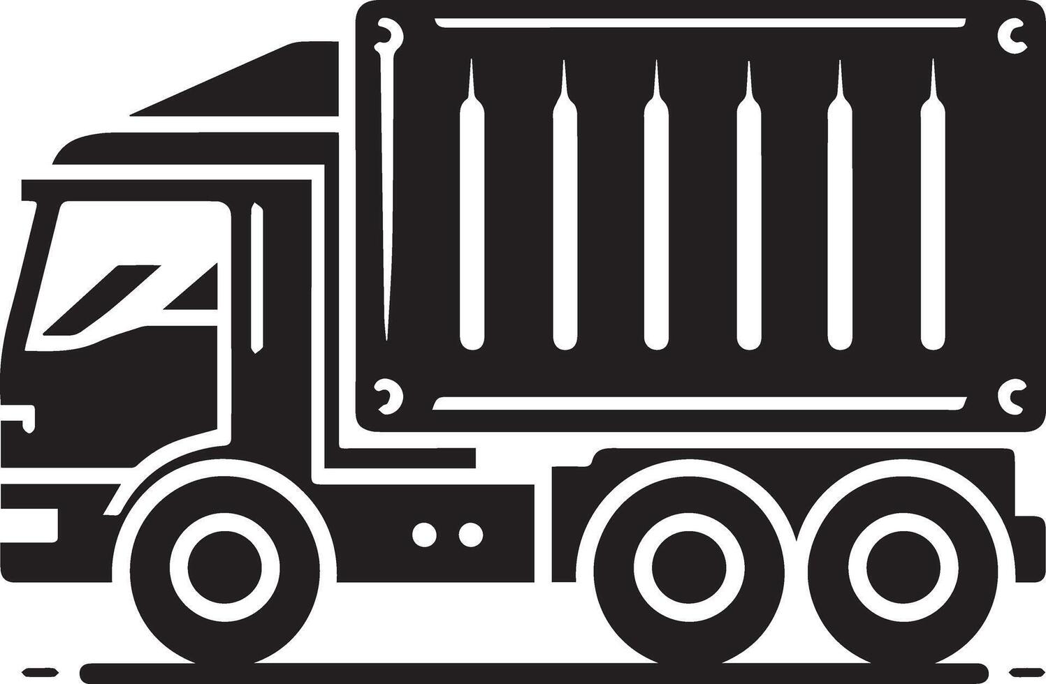 Silhouette of a Carry Van illustration with black Carry Van on white background, Carry Van isolated on white background vector