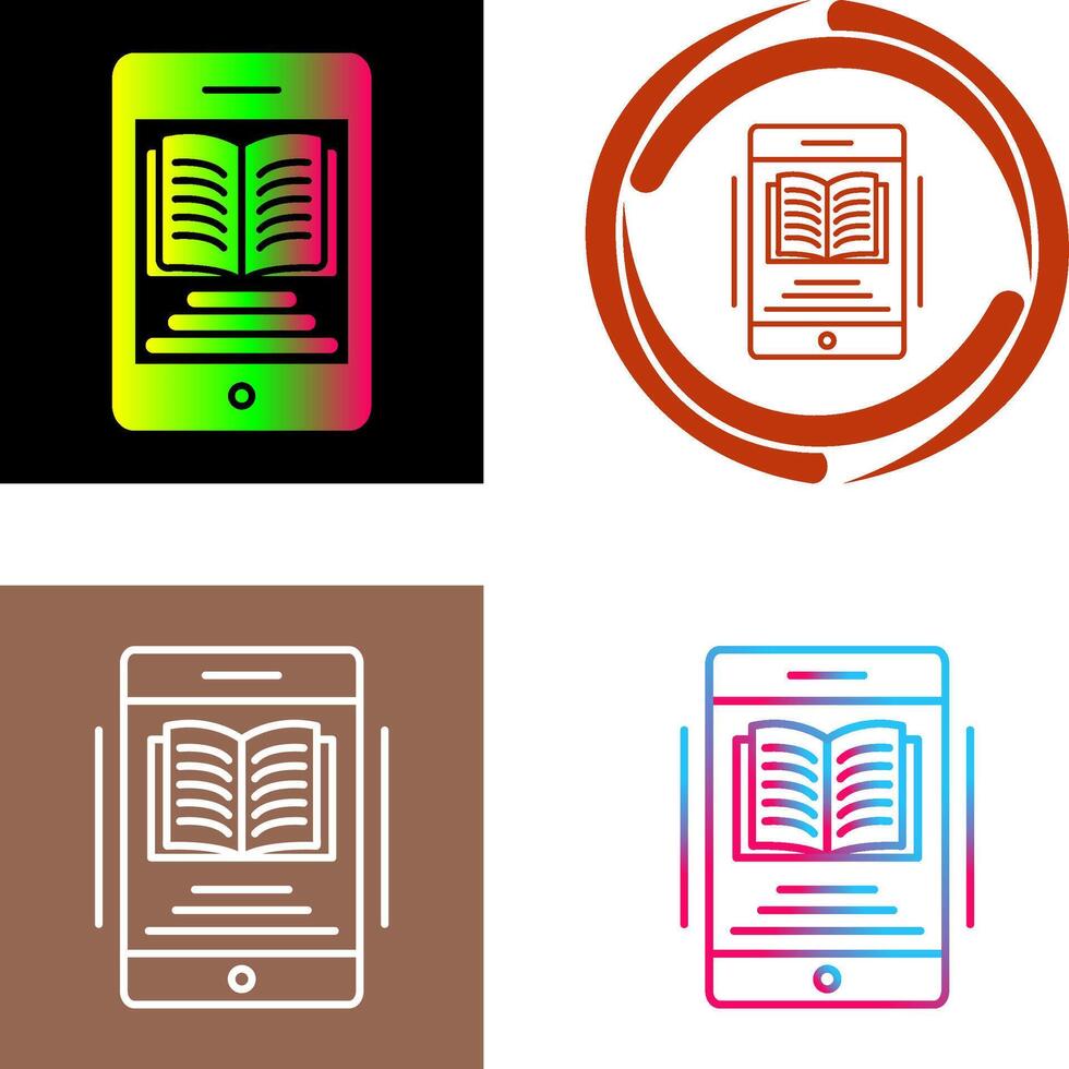 Ebook Icon Design vector