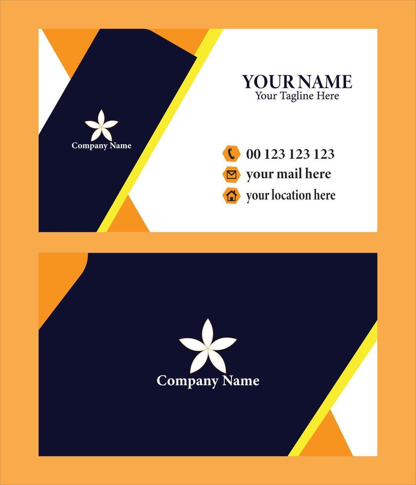 Professional creative business card design template vector