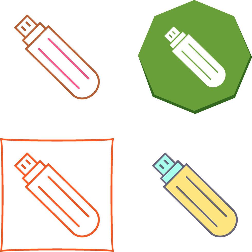 Unique USB Drive Icon Design vector