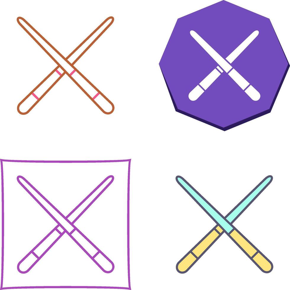 Pool Cue Icon Design vector