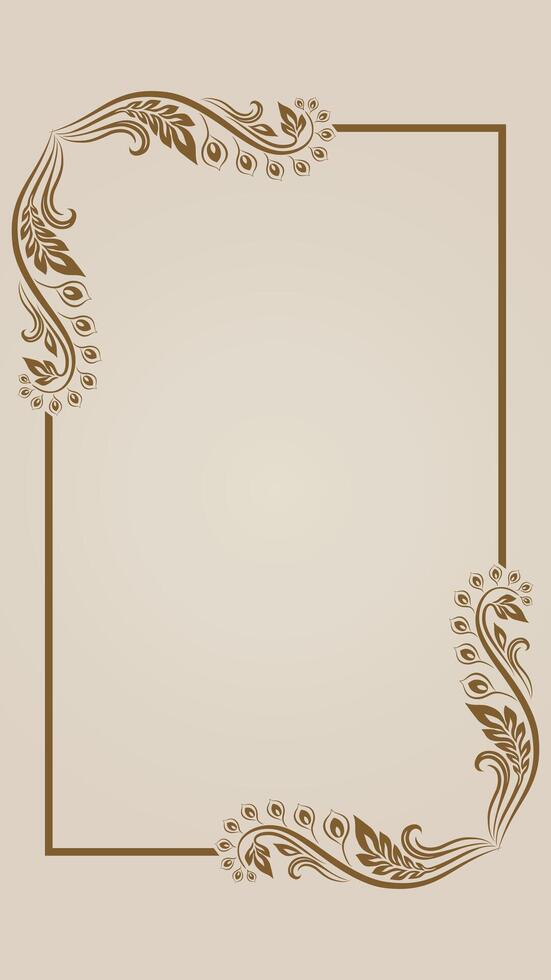 Aesthetic Frame Pattern vector