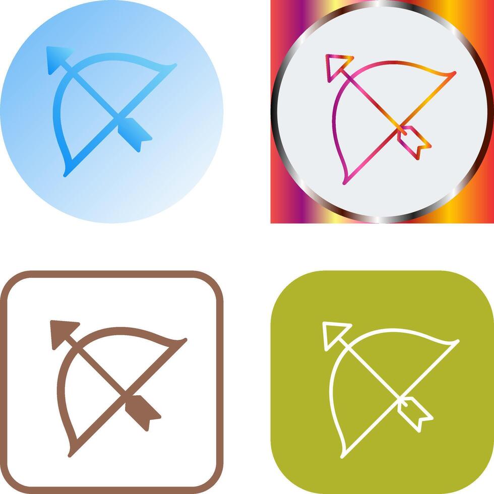 Unique Archery Icon Design vector