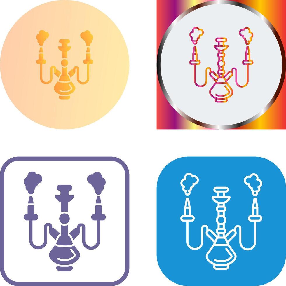 Shisha Icon Design vector