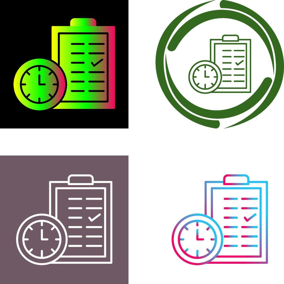 Time Planing Icon Design vector