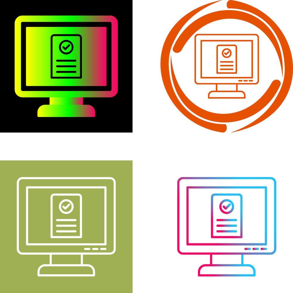 Online appointment Icon Design vector