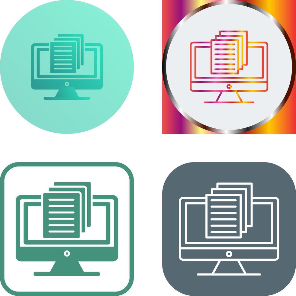Document Icon Design vector