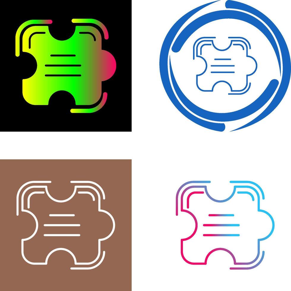 Puzzle Icon Design vector