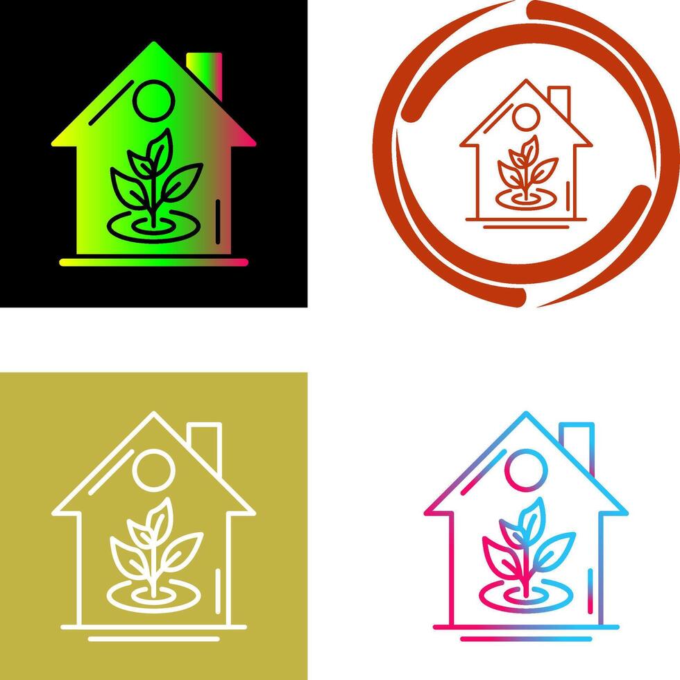 Plant Icon Design vector