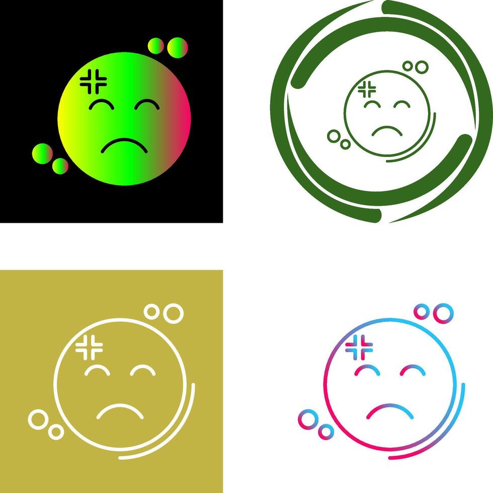Dissapointment Icon Design vector