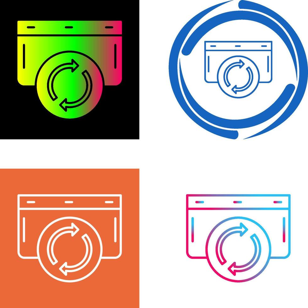 Refresh Icon Design vector