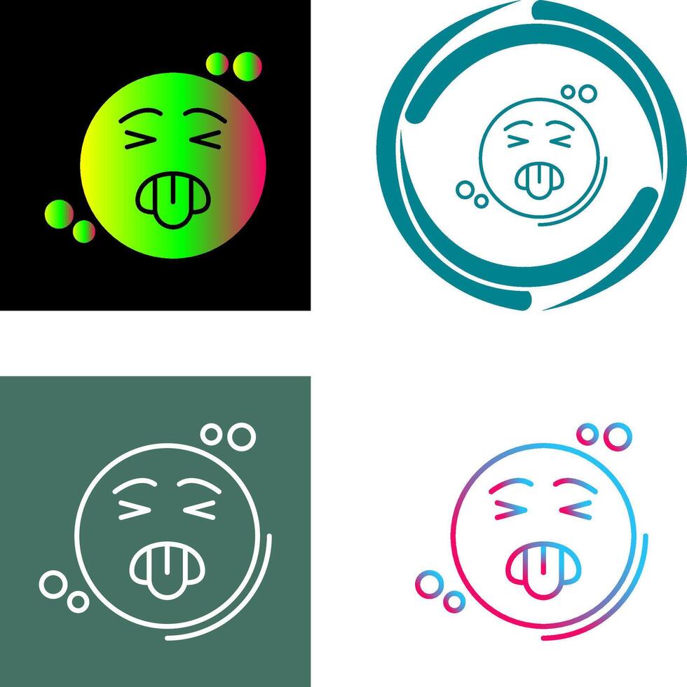 Disgusted Icon Design vector