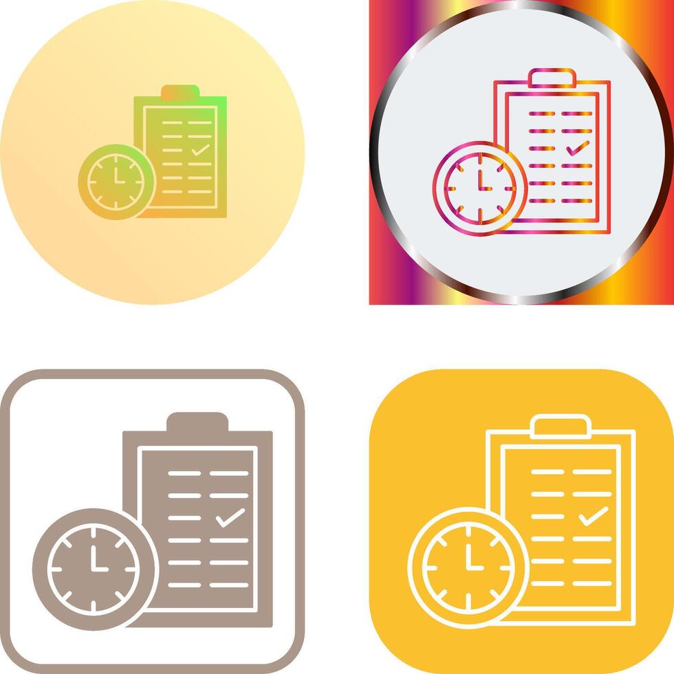 Time Planing Icon Design vector