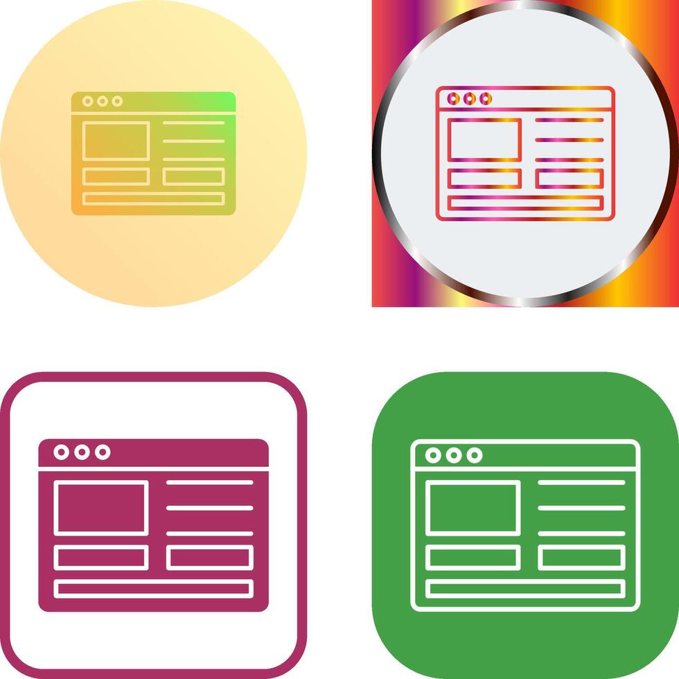 Web Design Icon Design vector
