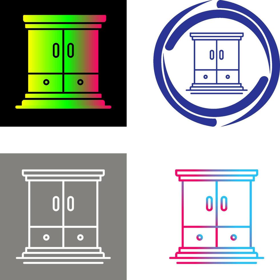 Wardrobe Icon Design vector