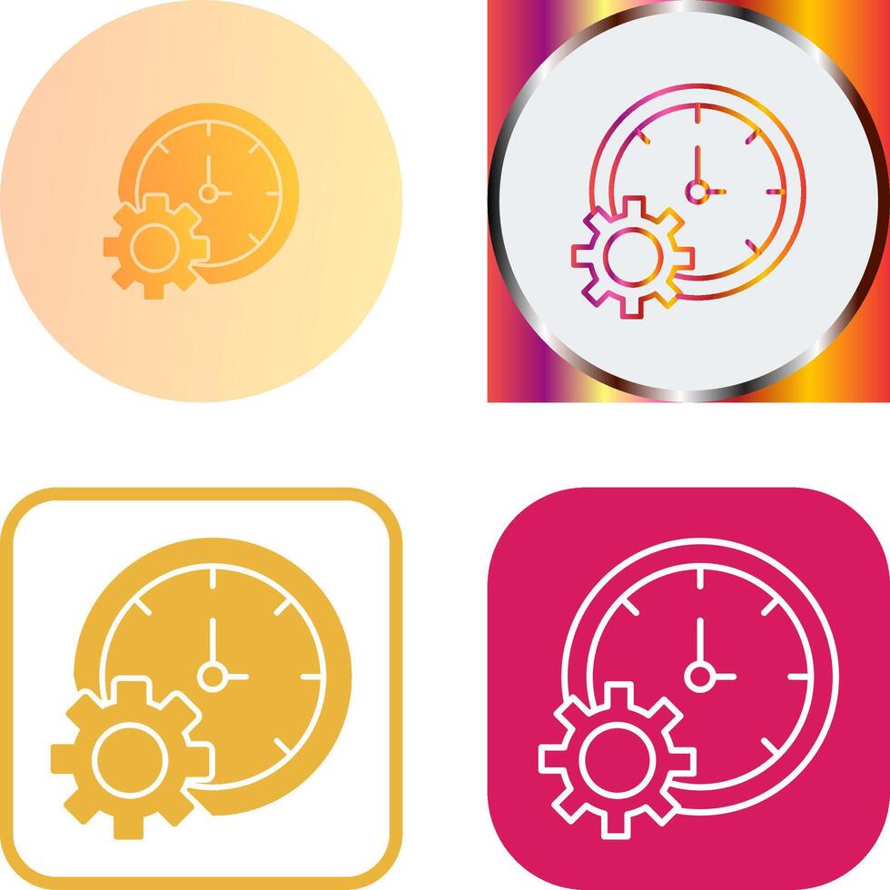 Time Setting Icon Design vector