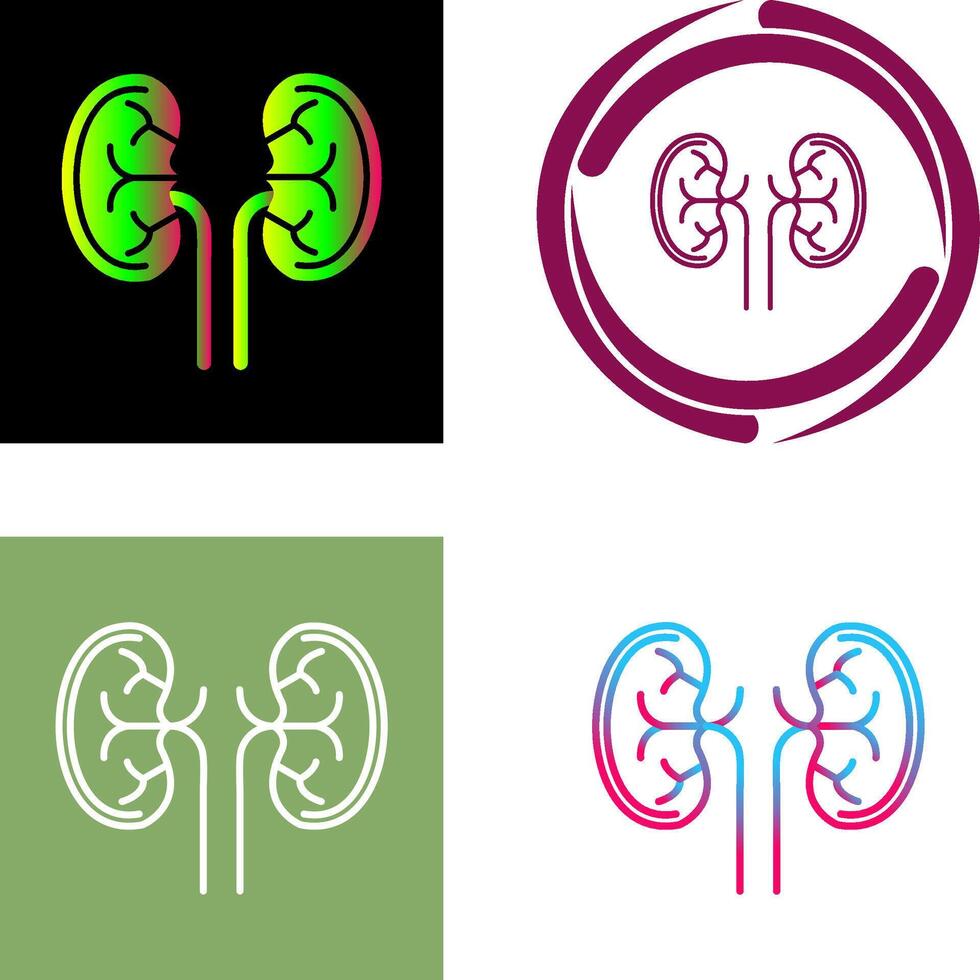 Kidney Icon Design vector