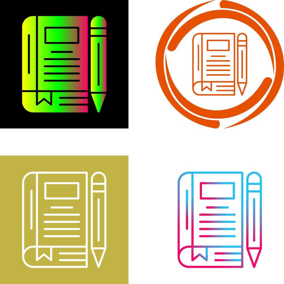 Diary Icon Design vector