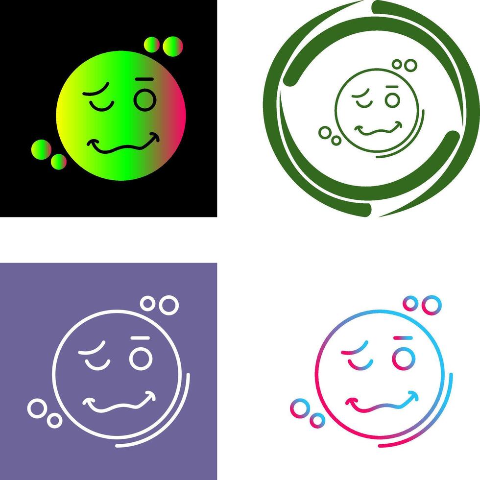 Drunk Icon Design vector