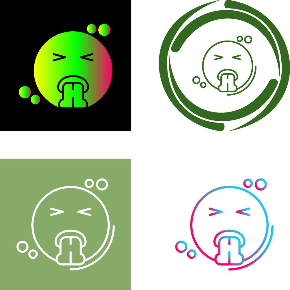 Vomit Icon Design vector
