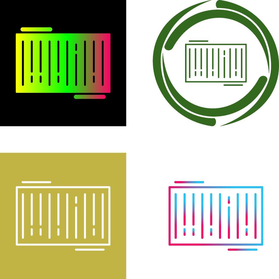 Barcode Icon Design vector