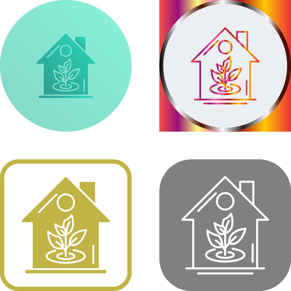 Plant Icon Design vector