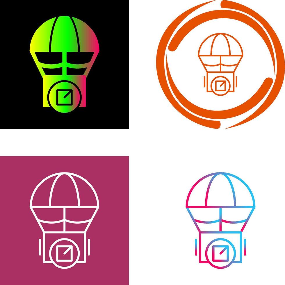 Parachute Icon Design vector