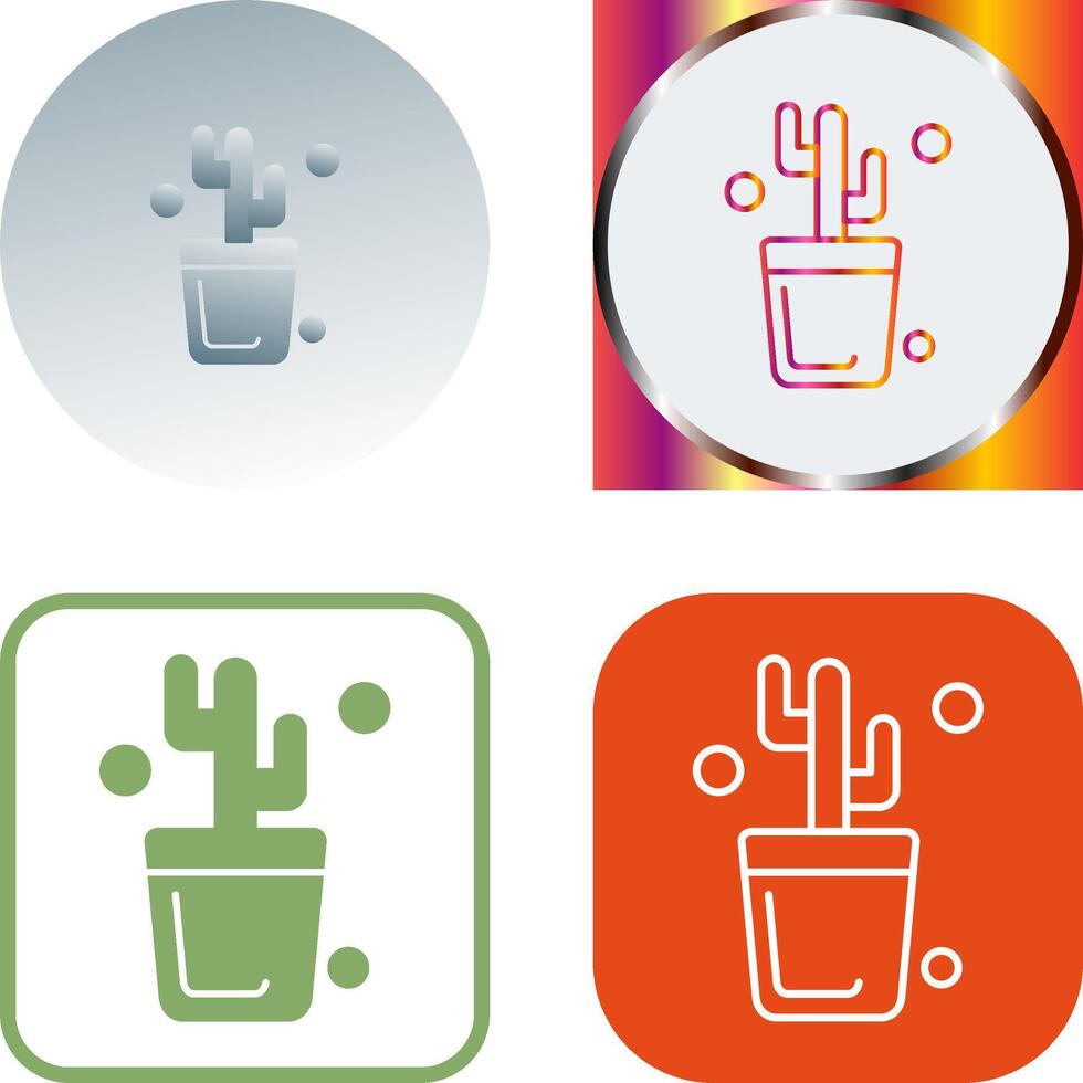 diseño de icono de cactus vector