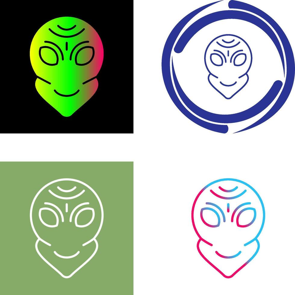 Alien Icon Design vector