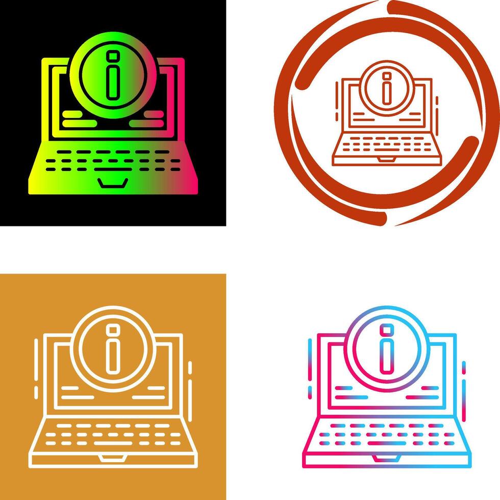 Laptop Icon Design vector