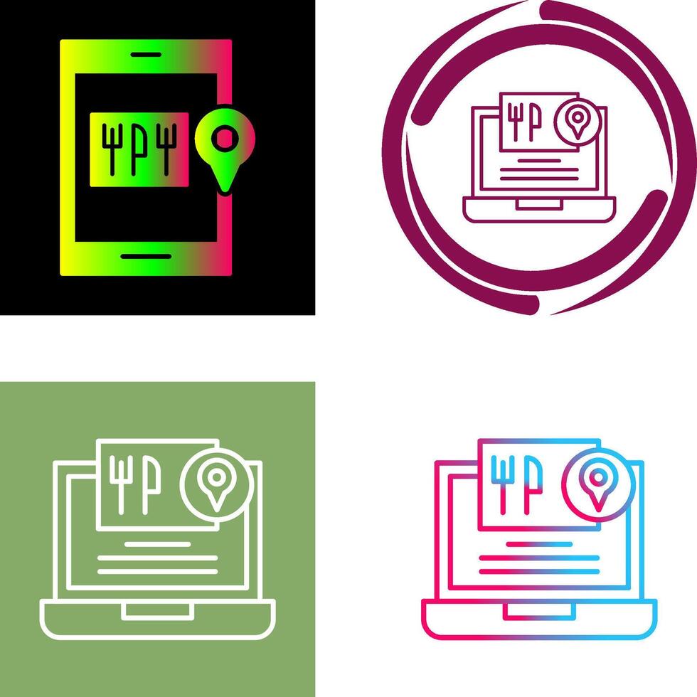 Food Delivery Icon Design vector