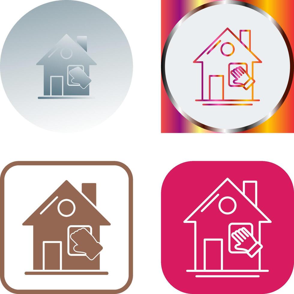 House Cleaning Icon Design vector