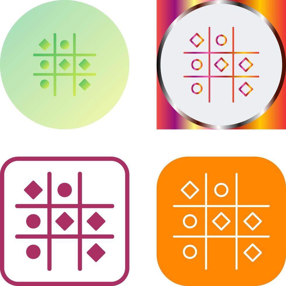 tic tac dedo del pie icono diseño vector