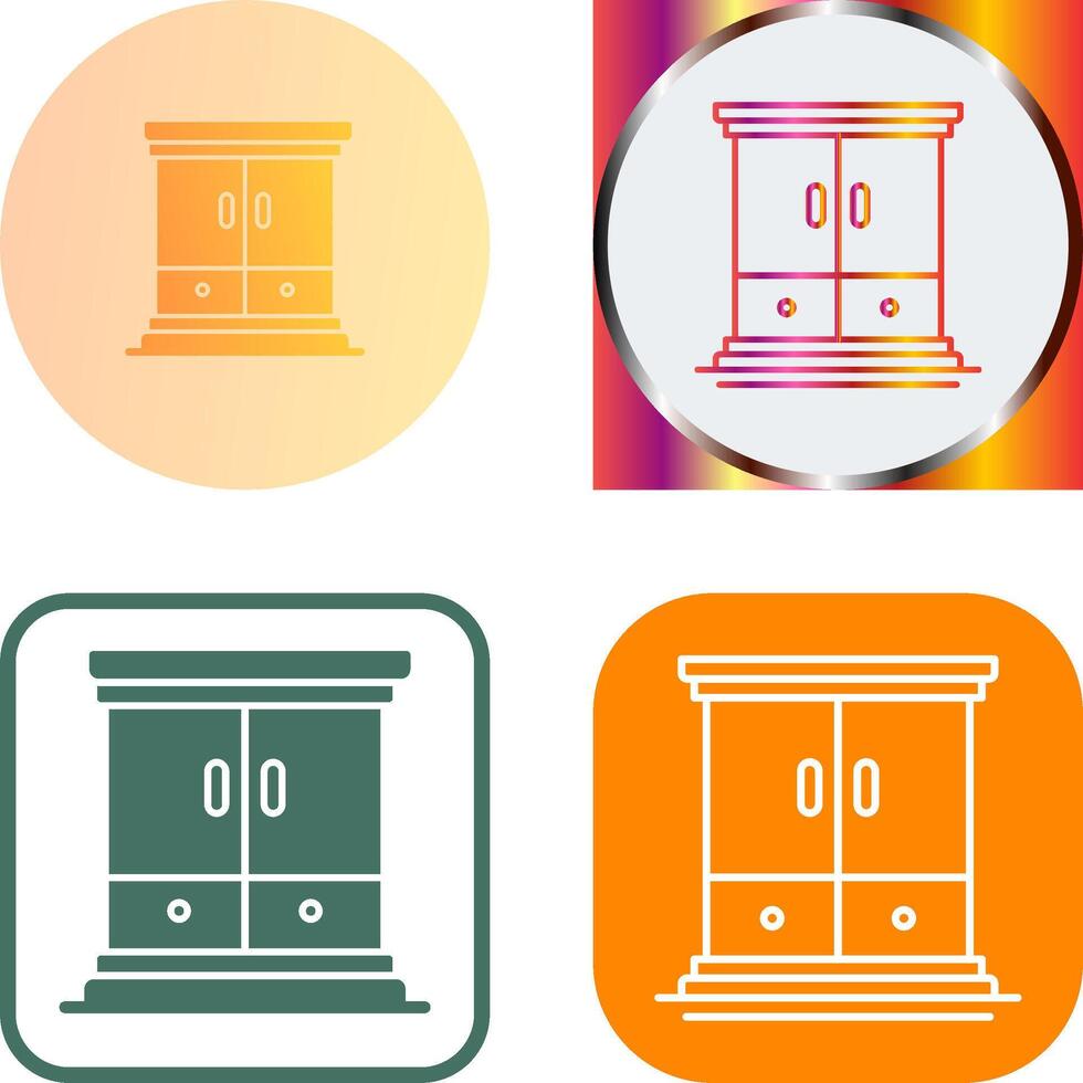 Wardrobe Icon Design vector