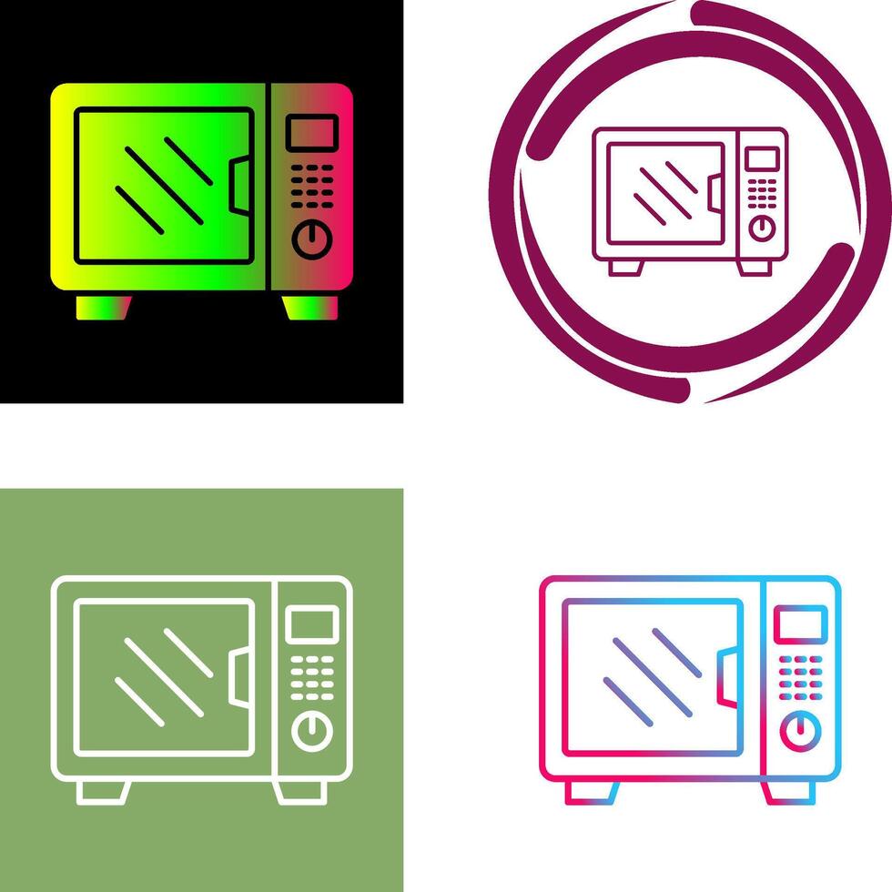 Microwave Icon Design vector