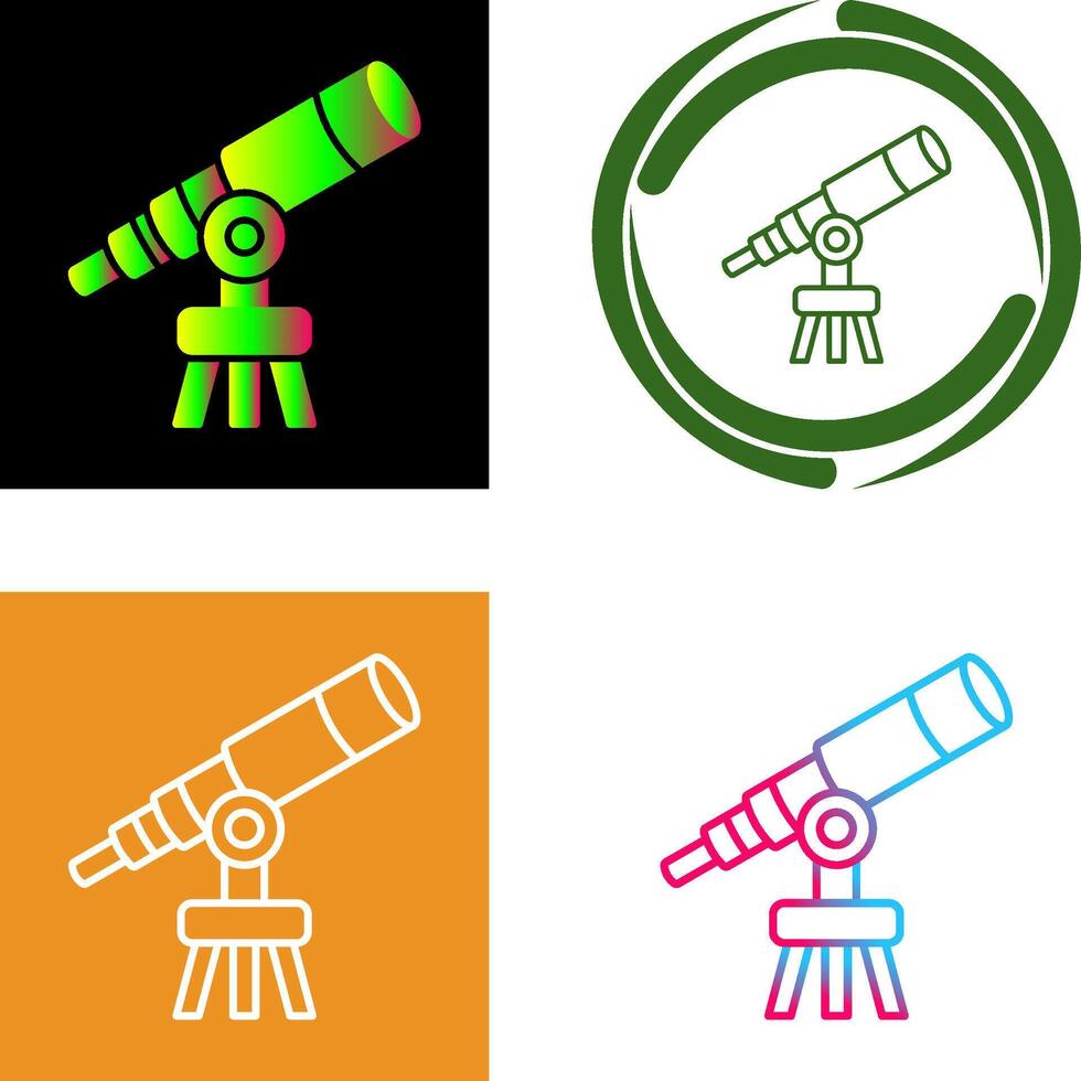 Telescope Icon Design vector